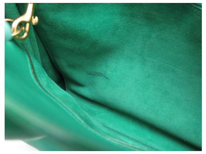 BORSA SAINT LAURENT DE JOUR SMALL 324823 PELLE VERDE A SPALLA - vista 24