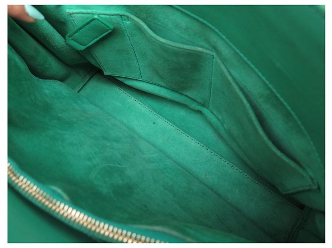 BORSA SAINT LAURENT DE JOUR SMALL 324823 PELLE VERDE A SPALLA - vista 26