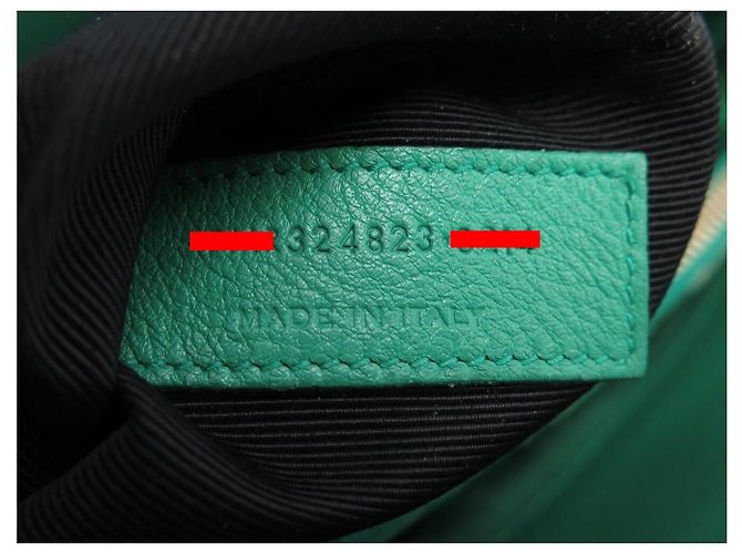 BORSA SAINT LAURENT DE JOUR SMALL 324823 PELLE VERDE A SPALLA - vista 27