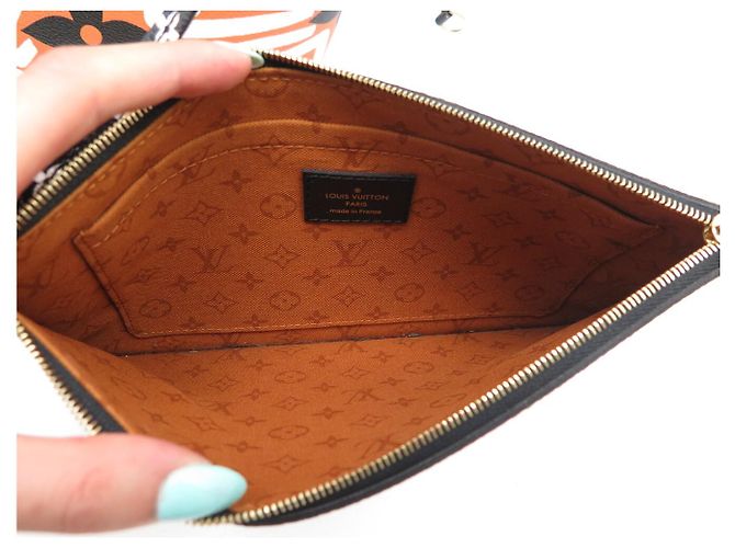 NUOVO BORSA LOUIS VUITTON NEVERFULL MM MONOGRAM GEANT CRAFTY M56584 TOTE BAG Arancione - vista 12
