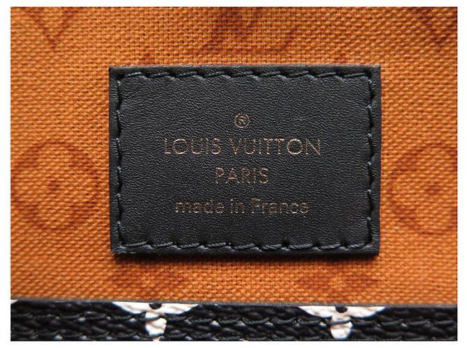 NUOVO BORSA LOUIS VUITTON NEVERFULL MM MONOGRAM GEANT CRAFTY M56584 TOTE BAG Arancione - vista 6