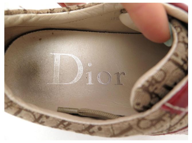 ZAPATILLAS CHRISTIAN DIOR DIORISSIMO OBLIQUE 37.5 Roja - vista 10