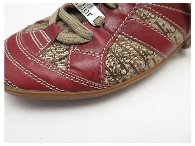ZAPATILLAS CHRISTIAN DIOR DIORISSIMO OBLIQUE 37.5 Roja - vista 18