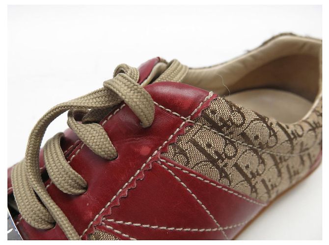 ZAPATILLAS CHRISTIAN DIOR DIORISSIMO OBLIQUE 37.5 Roja - vista 19