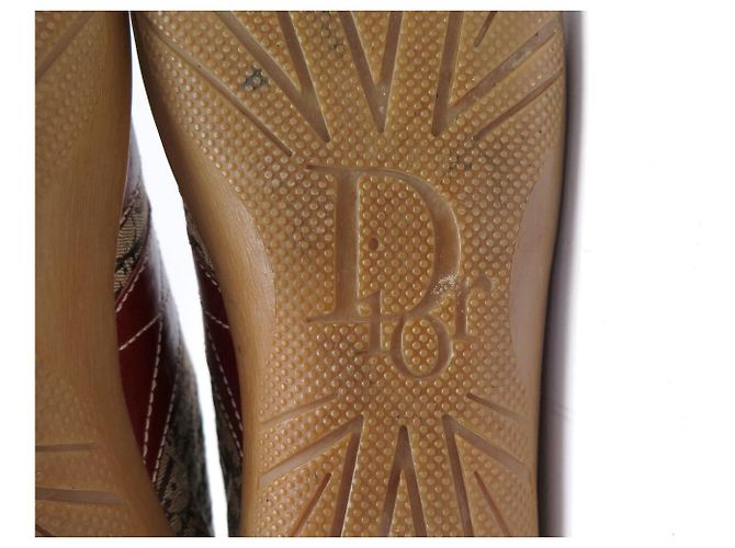 ZAPATILLAS CHRISTIAN DIOR DIORISSIMO OBLIQUE 37.5 Roja - vista 7