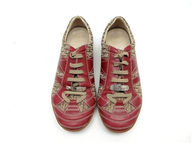 ZAPATILLAS CHRISTIAN DIOR DIORISSIMO OBLIQUE 37.5 Roja - vista 8