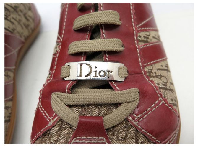 ZAPATILLAS CHRISTIAN DIOR DIORISSIMO OBLIQUE 37.5 Roja - vista 9