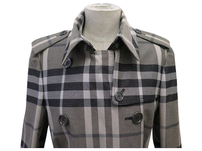 NUEVO IMPERMEABLE BURBERRY BRIT CROMBROOK NOVA TARTAN L 42 TRENCH COAT NUEVO - vista 2