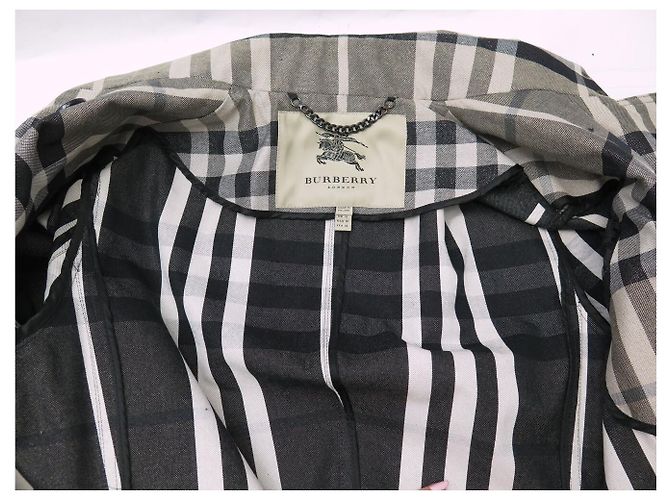 NUEVO IMPERMEABLE BURBERRY BRIT CROMBROOK NOVA TARTAN L 42 TRENCH COAT NUEVO - vista 5