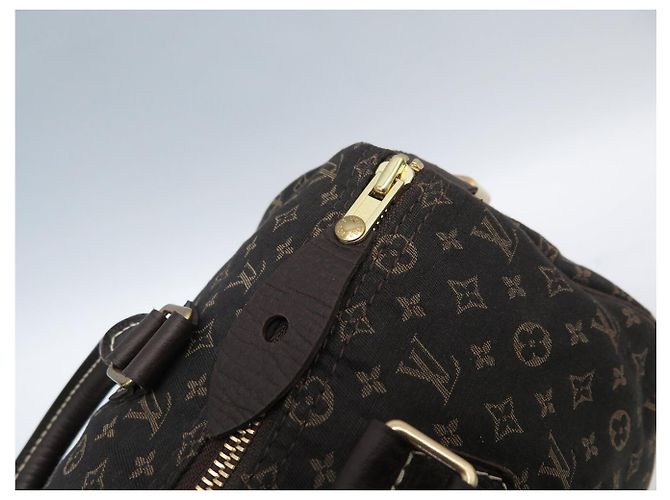 NUOVA BORSA LOUIS VUITTON SPEEDY 30 MINI LIN MONOGRAM IN TELA Marrone - vista 11