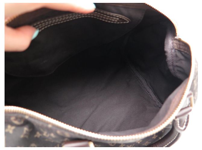 NUOVA BORSA LOUIS VUITTON SPEEDY 30 MINI LIN MONOGRAM IN TELA Marrone - vista 12