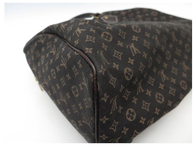 NUOVA BORSA LOUIS VUITTON SPEEDY 30 MINI LIN MONOGRAM IN TELA Marrone - vista 15