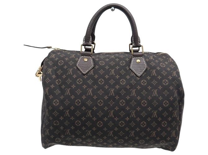 NUOVA BORSA LOUIS VUITTON SPEEDY 30 MINI LIN MONOGRAM IN TELA Marrone - vista 2