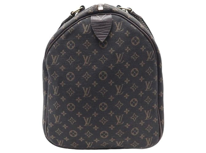 NUOVA BORSA LOUIS VUITTON SPEEDY 30 MINI LIN MONOGRAM IN TELA Marrone - vista 4