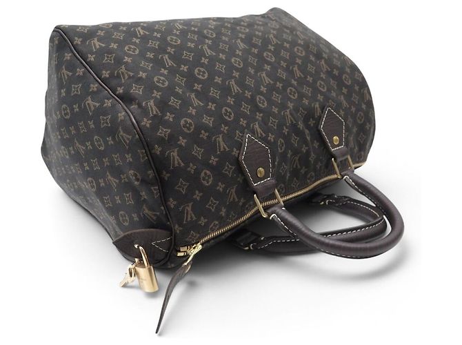 NUOVA BORSA LOUIS VUITTON SPEEDY 30 MINI LIN MONOGRAM IN TELA Marrone - vista 6