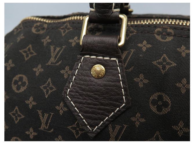 NUOVA BORSA LOUIS VUITTON SPEEDY 30 MINI LIN MONOGRAM IN TELA Marrone - vista 9
