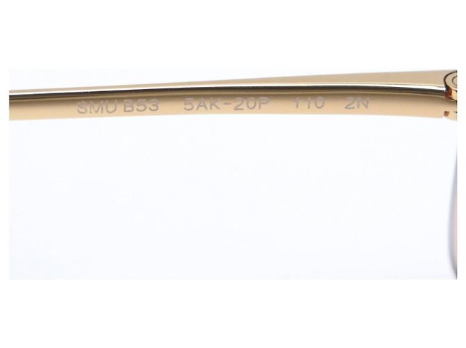 GAFAS DE SOL MIU MIU MASQUES LOGO SMUB53 METAL MARRÓN NUEVAS Castaño - vista 8