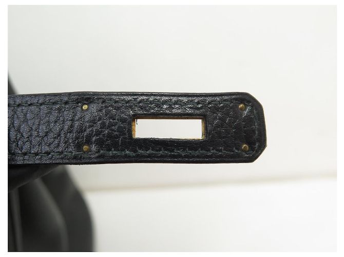 Hermès BORSA HERMES BIRKIN 40 IN PELLE ARDENNES NERA 1992 ATTRIBUTI DORATI Nero - vista 11