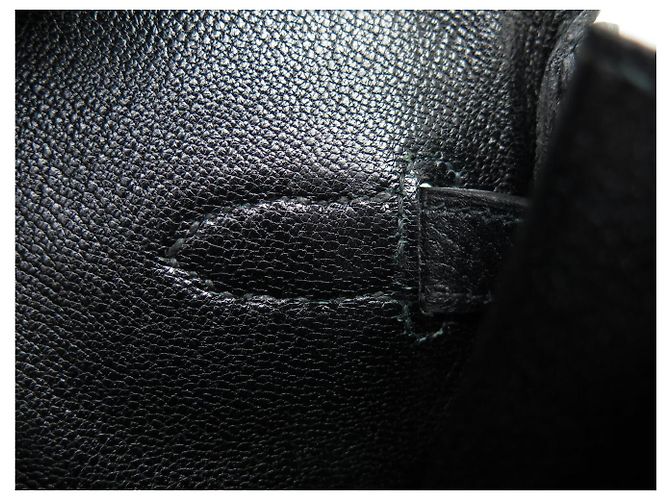 Hermès BORSA HERMES BIRKIN 40 IN PELLE ARDENNES NERA 1992 ATTRIBUTI DORATI Nero - vista 18