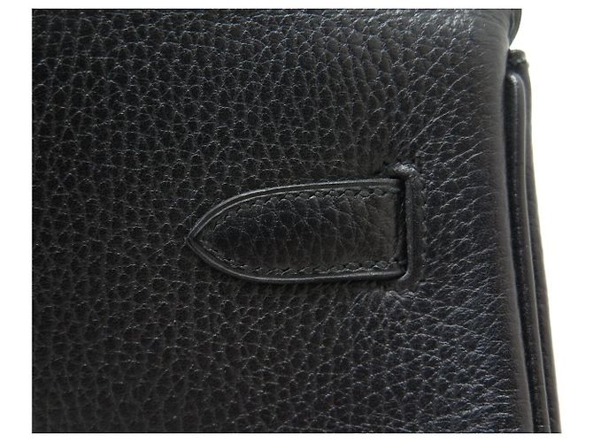 Hermès BORSA HERMES BIRKIN 40 IN PELLE ARDENNES NERA 1992 ATTRIBUTI DORATI Nero - vista 20