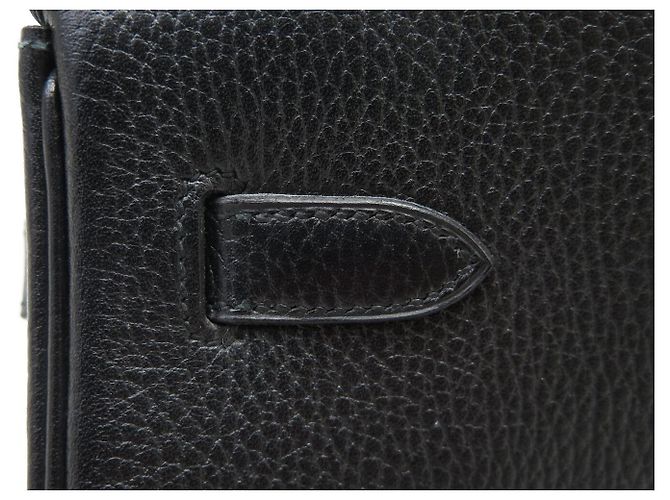 Hermès BORSA HERMES BIRKIN 40 IN PELLE ARDENNES NERA 1992 ATTRIBUTI DORATI Nero - vista 21