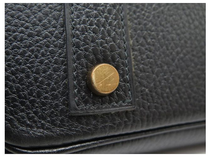 Hermès BORSA HERMES BIRKIN 40 IN PELLE ARDENNES NERA 1992 ATTRIBUTI DORATI Nero - vista 28