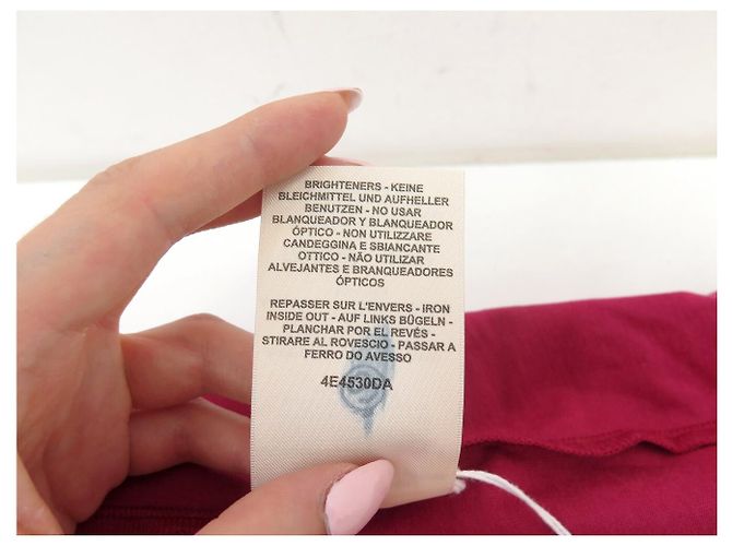 Hermès NUEVO VESTIDO RECTO HERMES CARTOUCHE 36 S H4E4530DACF EN JERSEY DE ALGODÓN Roja - vista 9