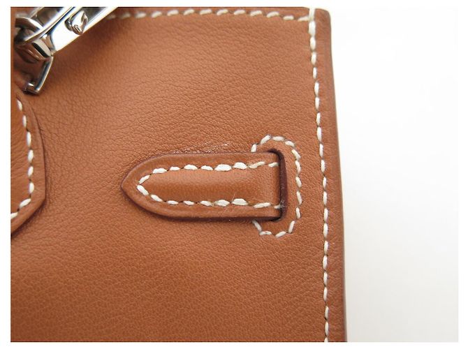 Hermès RARE NUOVO ZAINO HERMES BIRKIN MINI 15 CM PELLE MARRONE TRACULLA TINY BAG - vista 16
