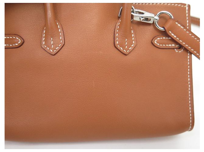 Hermès RARE NUOVO ZAINO HERMES BIRKIN MINI 15 CM PELLE MARRONE TRACULLA TINY BAG - vista 18