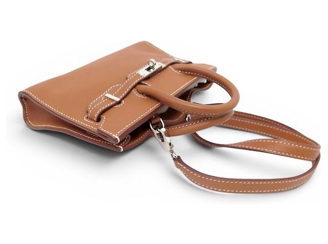 Hermès RARE NUOVO ZAINO HERMES BIRKIN MINI 15 CM PELLE MARRONE TRACULLA TINY BAG - vista 4