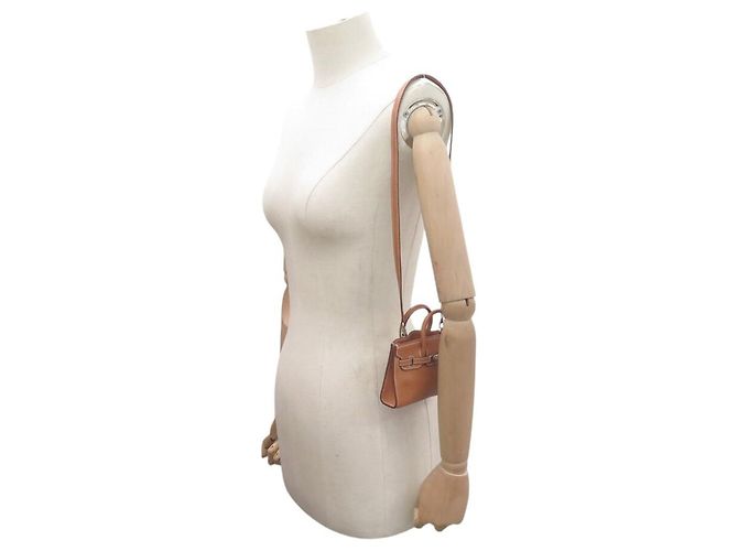 Hermès RARE NUOVO ZAINO HERMES BIRKIN MINI 15 CM PELLE MARRONE TRACULLA TINY BAG - vista 5