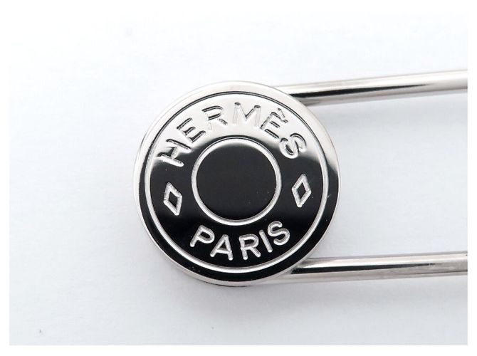 Hermès NEU HERMES CLOU DE SELLE SICHERHEITSNADEL BROCHE 725552DB Silber - Ansicht 5