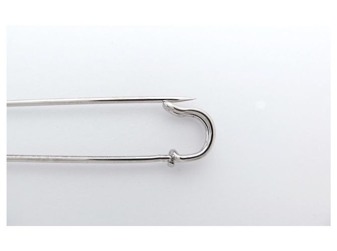 Hermès NEU HERMES CLOU DE SELLE SICHERHEITSNADEL BROCHE 725552DB Silber - Ansicht 6