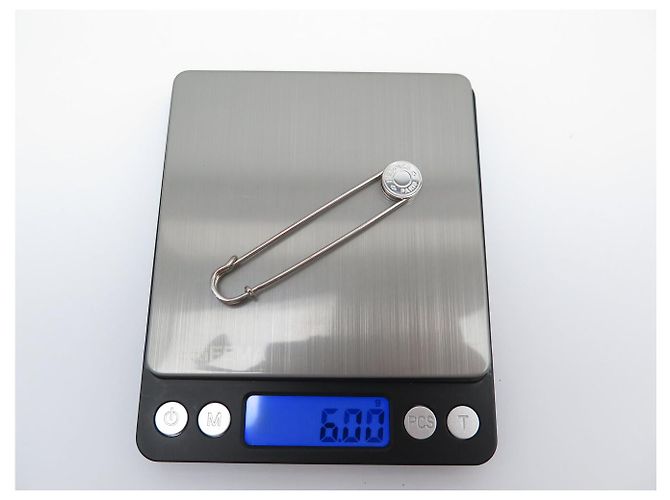 Hermès NEU HERMES CLOU DE SELLE SICHERHEITSNADEL BROCHE 725552DB Silber - Ansicht 7