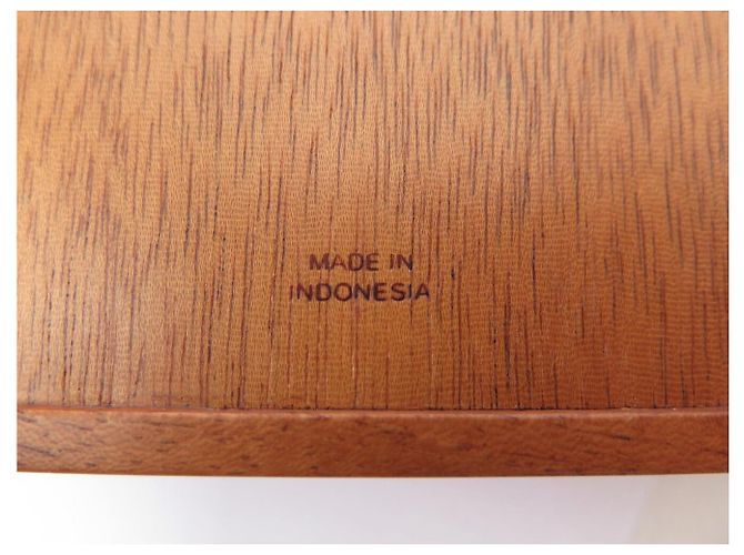 Hermès NEUF VIDE POCHE HERMES PLEIADE CUIR TAURILLON & BOIS D'ACAJOU CHANGE TRAY - vue 7