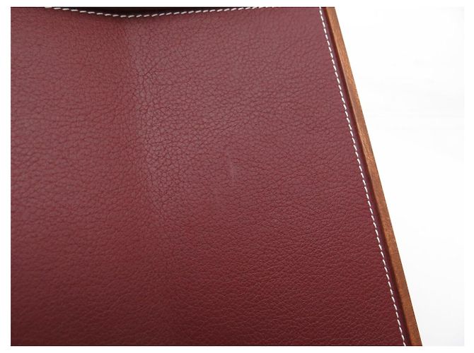 Hermès NEUF VIDE POCHE HERMES PLEIADE CUIR TAURILLON & BOIS D'ACAJOU CHANGE TRAY - vue 9