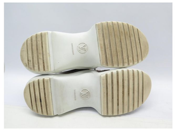LOUIS VUITTON ARCHLIGHT LV 1A7ROA CANVAS & LEDER WEISS 38.5 SNEAKER - Ansicht 6