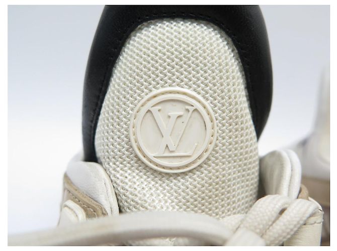 LOUIS VUITTON ARCHLIGHT LV 1A7ROA CANVAS & LEDER WEISS 38.5 SNEAKER - Ansicht 9