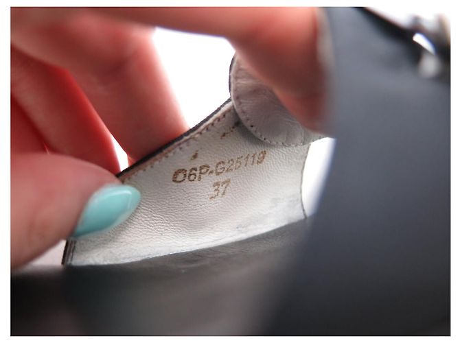 CHANEL G25119 MULE LOGO CC 37 SANDALI IN PELLE E TELA NERO - vista 8