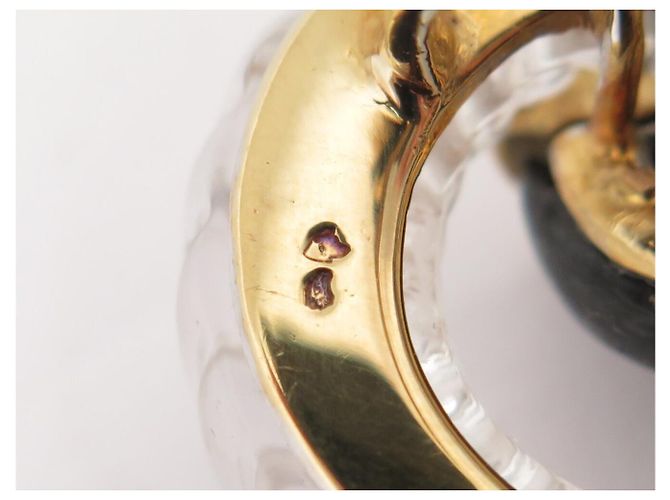ORECCHINI BOUCHERON ONIX CRISTALLO DI ROCCA E DIAMANTI ORO GIALLO D'oro - vista 11