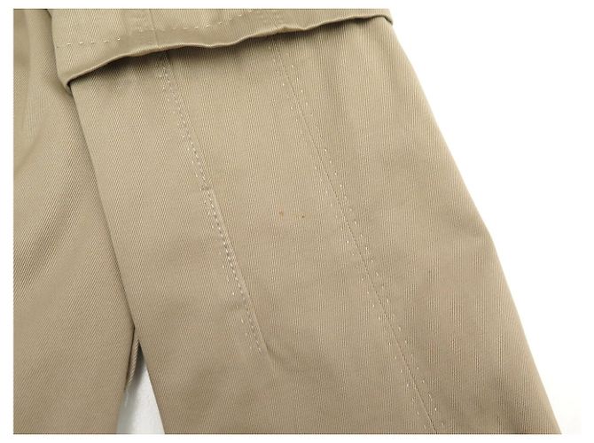 ABRIGO LOUIS VUITTON IMPERMEABLE CON CINTURÓN DE ALGODÓN BEIGE L 44 TRENCH COAT - vista 13