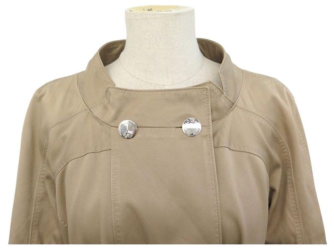 ABRIGO LOUIS VUITTON IMPERMEABLE CON CINTURÓN DE ALGODÓN BEIGE L 44 TRENCH COAT - vista 2