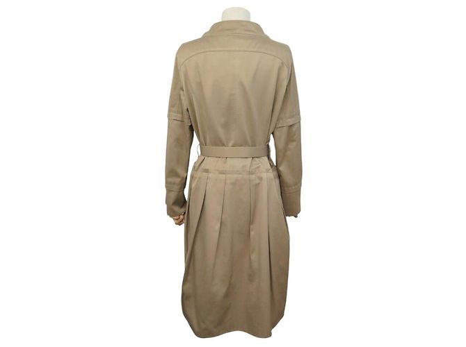 ABRIGO LOUIS VUITTON IMPERMEABLE CON CINTURÓN DE ALGODÓN BEIGE L 44 TRENCH COAT - vista 3