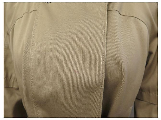 ABRIGO LOUIS VUITTON IMPERMEABLE CON CINTURÓN DE ALGODÓN BEIGE L 44 TRENCH COAT - vista 4