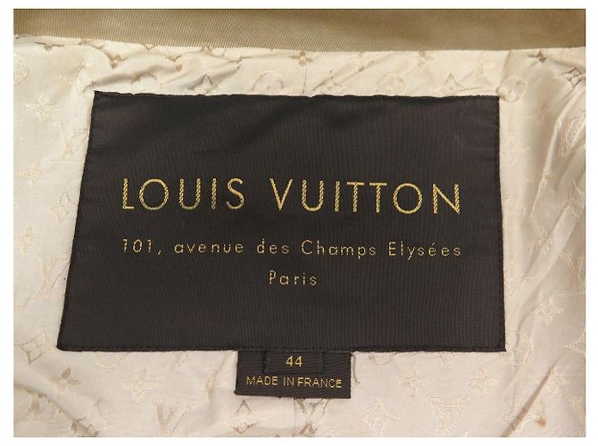 ABRIGO LOUIS VUITTON IMPERMEABLE CON CINTURÓN DE ALGODÓN BEIGE L 44 TRENCH COAT - vista 7