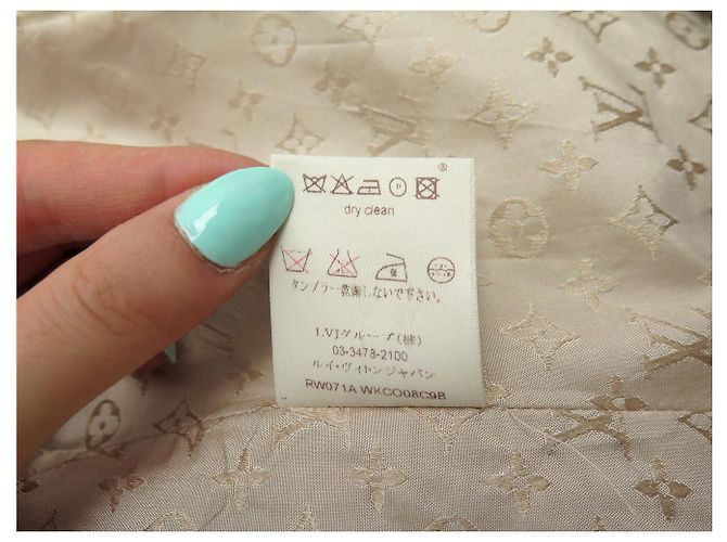 ABRIGO LOUIS VUITTON IMPERMEABLE CON CINTURÓN DE ALGODÓN BEIGE L 44 TRENCH COAT - vista 9