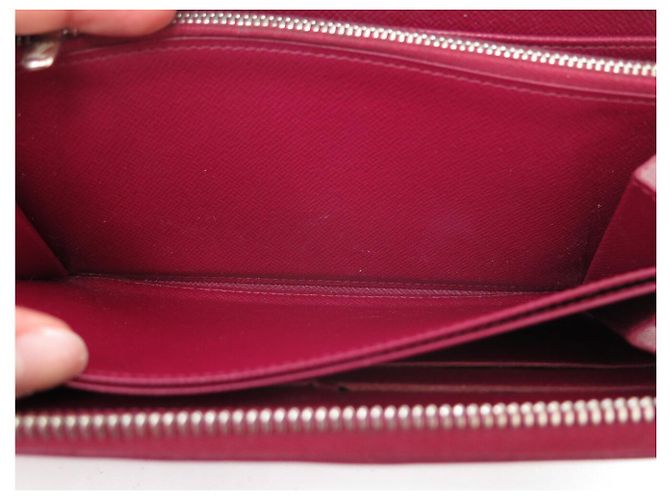 LOUIS VUITTON ZIPPY VERTICAL WALLET EPI LEATHER RASPBERRY RED - view 10