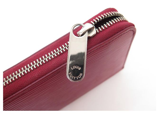 LOUIS VUITTON ZIPPY VERTICAL WALLET EPI LEATHER RASPBERRY RED - view 4
