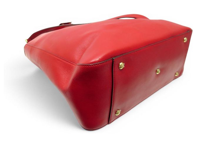 FENDI TOTE MEDIUM 8BH368 LEDERHANDTASCHE ROT - Ansicht 3