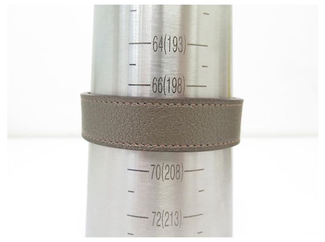 Hermès BRACCIALETTO HERMES POUL TOUR SELLIER MANCHETTE T20 CUIR ETOUPE LEATHER BANGLE Taupe - vista 9